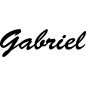 Preview: Gabriel - Schriftzug aus Buchenholz