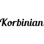 Preview: Korbinian - Schriftzug aus Buchenholz