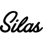 Preview: Silas - Schriftzug aus Buchenholz