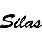 Preview: Silas - Schriftzug aus Buchenholz