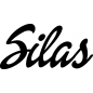 Preview: Silas - Schriftzug aus Buchenholz