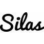 Preview: Silas - Schriftzug aus Buchenholz