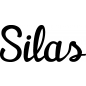 Preview: Silas - Schriftzug aus Buchenholz