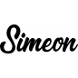 Preview: Simeon - Schriftzug aus Buchenholz