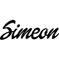 Preview: Simeon - Schriftzug aus Buchenholz