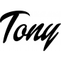 Preview: Tony - Schriftzug aus Buchenholz