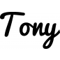 Preview: Tony - Schriftzug aus Buchenholz