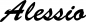 Preview: Alessio - Schriftzug aus Eichenholz