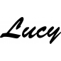 Preview: Lucy - Schriftzug aus Birke-Sperrholz