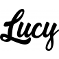 Preview: Lucy - Schriftzug aus Birke-Sperrholz