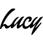 Preview: Lucy - Schriftzug aus Birke-Sperrholz