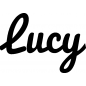 Preview: Lucy - Schriftzug aus Birke-Sperrholz