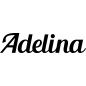 Preview: Adelina - Schriftzug aus Buchenholz