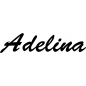 Preview: Adelina - Schriftzug aus Buchenholz