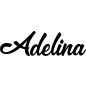 Preview: Adelina - Schriftzug aus Buchenholz