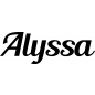 Preview: Alyssa - Schriftzug aus Buchenholz