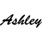 Preview: Ashley - Schriftzug aus Buchenholz