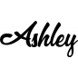 Preview: Ashley - Schriftzug aus Buchenholz