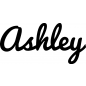 Preview: Ashley - Schriftzug aus Buchenholz