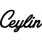 Preview: Ceylin - Schriftzug aus Buchenholz