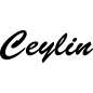 Preview: Ceylin - Schriftzug aus Buchenholz