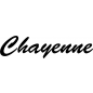 Preview: Chayenne - Schriftzug aus Buchenholz