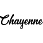 Preview: Chayenne - Schriftzug aus Buchenholz