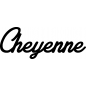 Preview: Cheyenne - Schriftzug aus Buchenholz