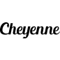 Preview: Cheyenne - Schriftzug aus Buchenholz