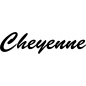 Preview: Cheyenne - Schriftzug aus Buchenholz