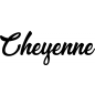 Preview: Cheyenne - Schriftzug aus Buchenholz