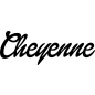 Preview: Cheyenne - Schriftzug aus Buchenholz