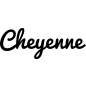 Preview: Cheyenne - Schriftzug aus Buchenholz