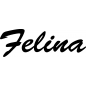 Preview: Felina - Schriftzug aus Buchenholz