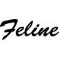 Preview: Feline - Schriftzug aus Buchenholz