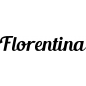 Preview: Florentina - Schriftzug aus Buchenholz