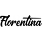 Preview: Florentina - Schriftzug aus Buchenholz