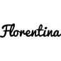 Preview: Florentina - Schriftzug aus Buchenholz