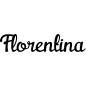 Preview: Florentina - Schriftzug aus Buchenholz