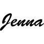 Preview: Jenna - Schriftzug aus Buchenholz