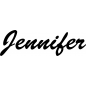 Preview: Jennifer - Schriftzug aus Buchenholz