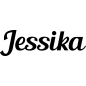 Preview: Jessika - Schriftzug aus Buchenholz