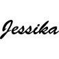 Preview: Jessika - Schriftzug aus Buchenholz