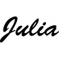 Preview: Julia - Schriftzug aus Buchenholz