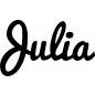 Preview: Julia - Schriftzug aus Buchenholz