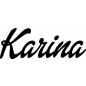 Preview: Karina - Schriftzug aus Buchenholz