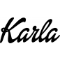 Preview: Karla - Schriftzug aus Buchenholz