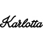 Preview: Karlotta - Schriftzug aus Buchenholz