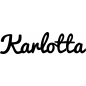 Preview: Karlotta - Schriftzug aus Buchenholz