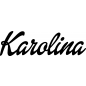 Preview: Karolina - Schriftzug aus Buchenholz